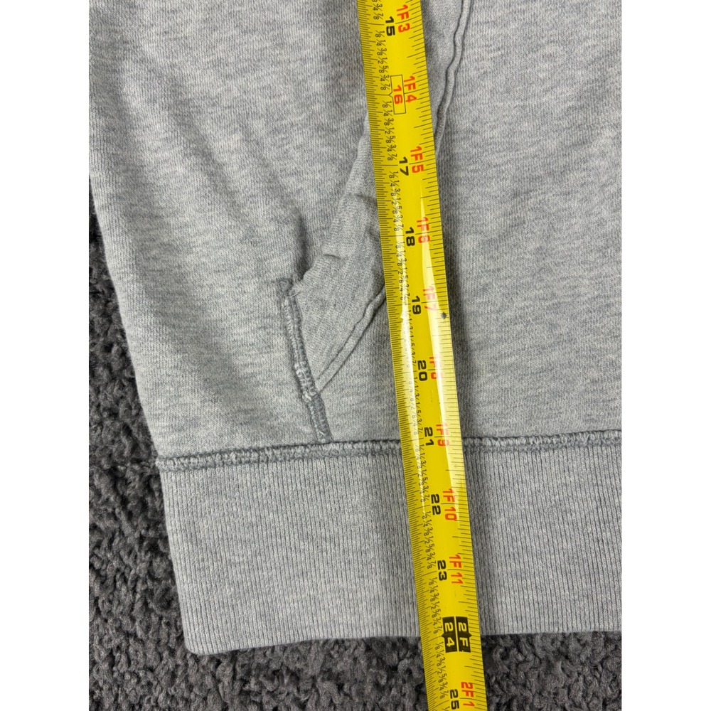 Hollister Mens Y2K Pullover Hoodie Gray Applique Logo Waffle Hood Small - Picture 6 of 8